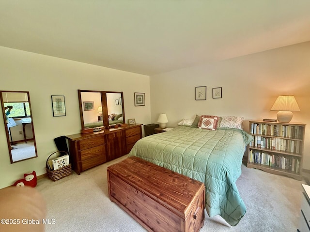 bedroom with carpet
