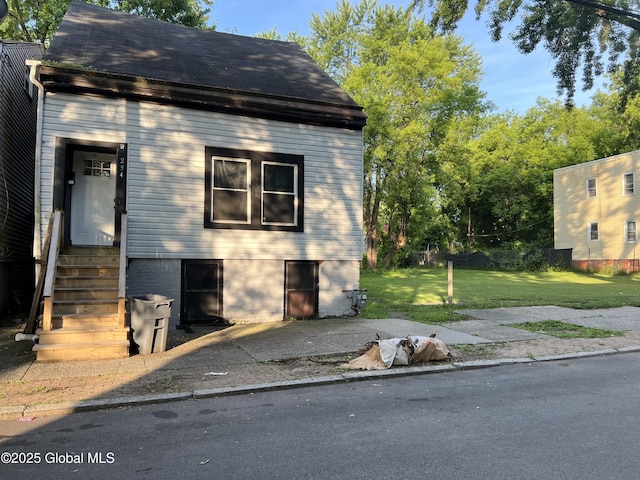 254 2nd St, Albany, NY 12206 - view of home's exterior with a lawn