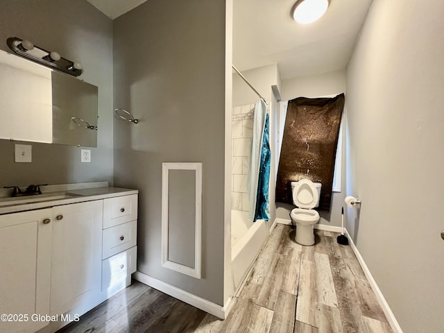 254 2nd St, Albany, NY 12206 - full bathroom with wood finished floors, vanity, and shower / tub combo