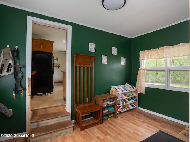 3 E St Stephens Ln, Glenville, NY 12302 - game room with wood finished floors, crown molding, and baseboards