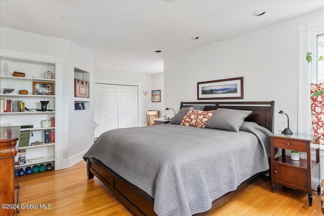 19 George St, Saratoga Springs, Inside, NY 12866 - bedroom with light wood-type flooring and a closet