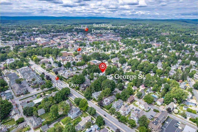 19 George St, Saratoga Springs, Inside, NY 12866 - aerial view of property's location