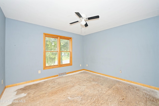 2188 Lynn St, Rotterdam, NY 12306 - spare room with baseboards, ceiling fan, and wood finished floors