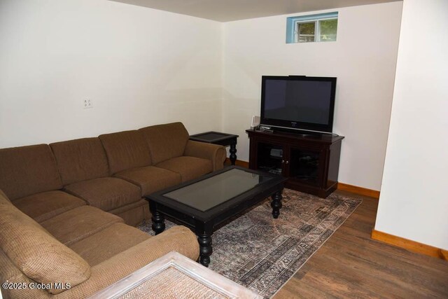 13 Dewey Rd, Chester, NY 12860 - living area with baseboards and wood finished floors