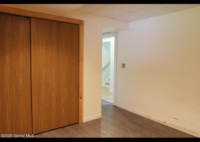 29 Clark St, Hudson Falls, NY 12839 - unfurnished bedroom featuring light wood-style flooring, a closet, and baseboards