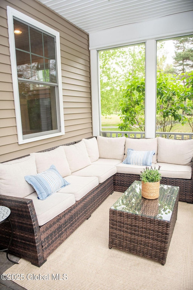 20 Bridgewater Ct, Clifton Park, NY 12065 - sunroom with an outdoor hangout area