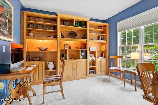 71 Hearthstone Dr, Wilton, NY 12831 - sitting room featuring carpet floors and a desk