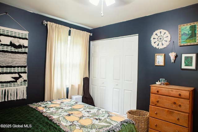 31 Whipple Tree Rd, Milton, NY 12020 - bedroom featuring a closet and ceiling fan