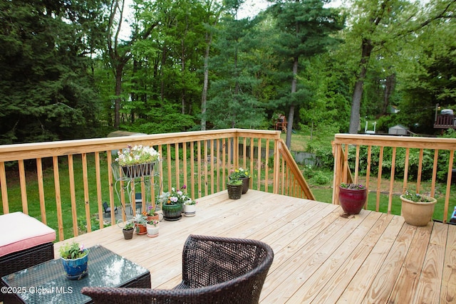 31 Whipple Tree Rd, Milton, NY 12020 - wooden terrace featuring a yard