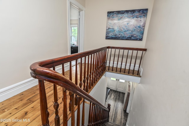 1409 Indian Fields Rd, Bethlehem, NY 12067 - staircase with wood finished floors and baseboards