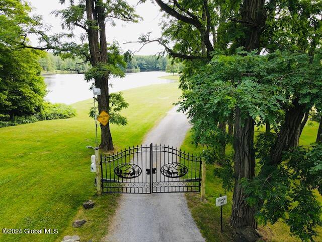 783 Woodstock Rd Lot 3, Berne, NY 12059 - gate featuring a water view and a lawn