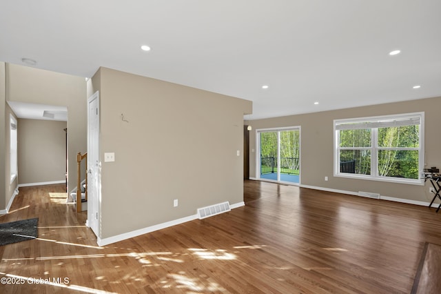 13 Peach Tree Ln, Wilton, NY 12831 - empty room with wood finished floors, baseboards, and recessed lighting