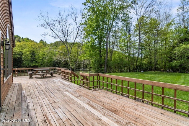 2158 State Route 29, Greenwich, NY 12834 - deck with a yard and a view of trees