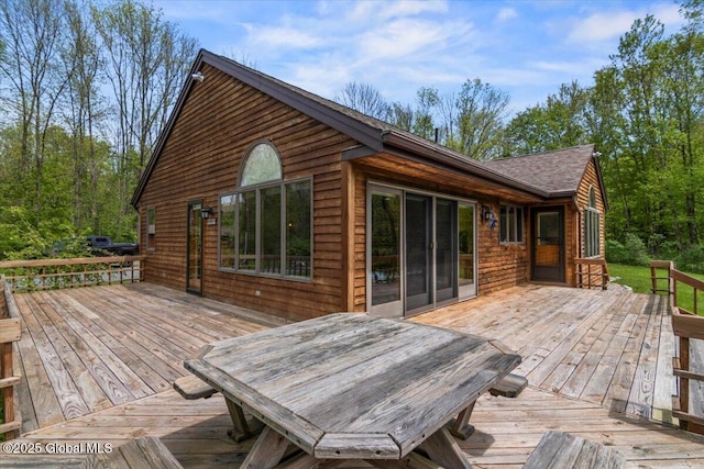2158 State Route 29, Greenwich, NY 12834 - view of wooden deck