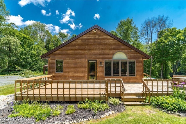 2158 State Route 29, Greenwich, NY 12834 - rear view of property featuring a deck