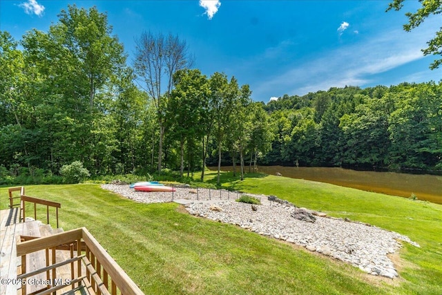 2158 State Route 29, Greenwich, NY 12834 - view of green lawn with a forest view and a water view