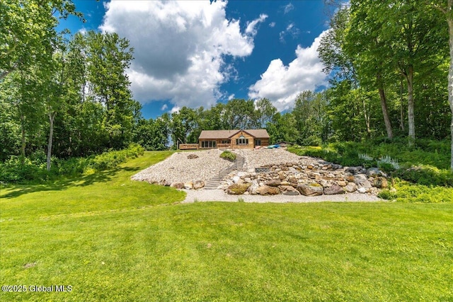 2158 State Route 29, Greenwich, NY 12834 - view of grassy yard with a wooded view