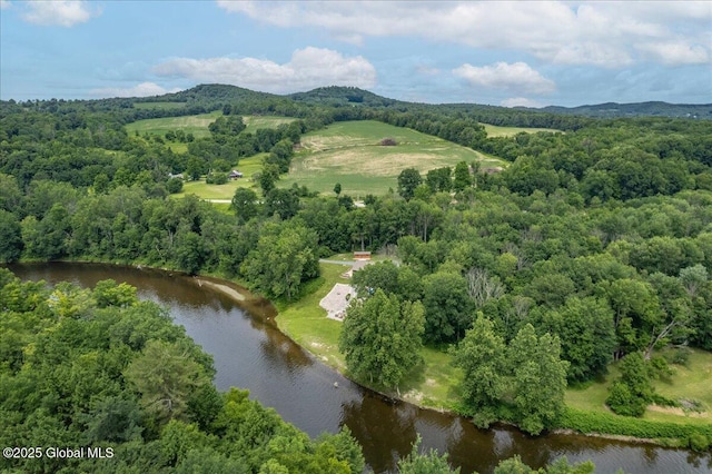 2158 State Route 29, Greenwich, NY 12834 - aerial overview of property's location with a water and mountain view and a forest