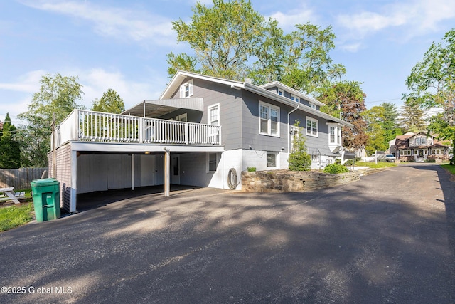 58 Old Loudon Rd, Colonie, NY 12110 - view of front of house featuring a deck and driveway