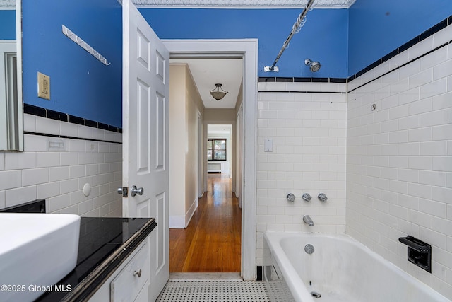 58 Old Loudon Rd, Colonie, NY 12110 - full bath featuring tile walls and bathtub / shower combination