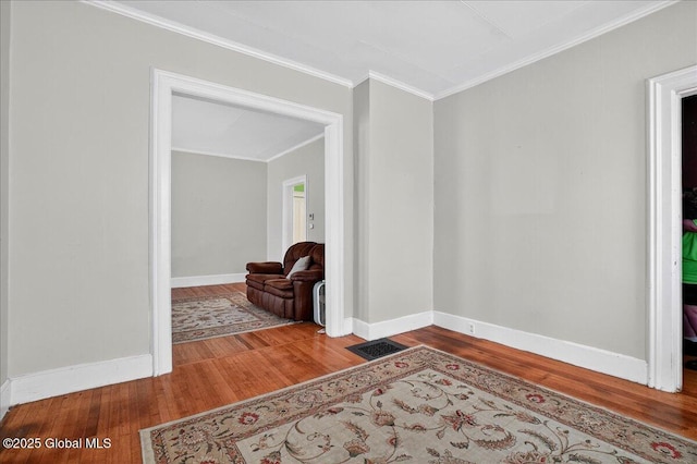 302 S William St, Johnstown, NY 12095 - interior space with wood finished floors and crown molding