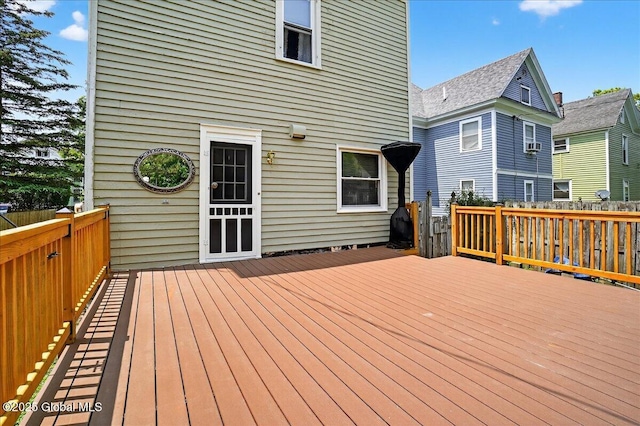 302 S William St, Johnstown, NY 12095 - view of wooden deck