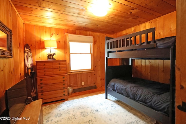 745 Adirondack Rd, Schroon Lake, NY 12870 - bedroom featuring wood walls, wood finished floors, and wood ceiling