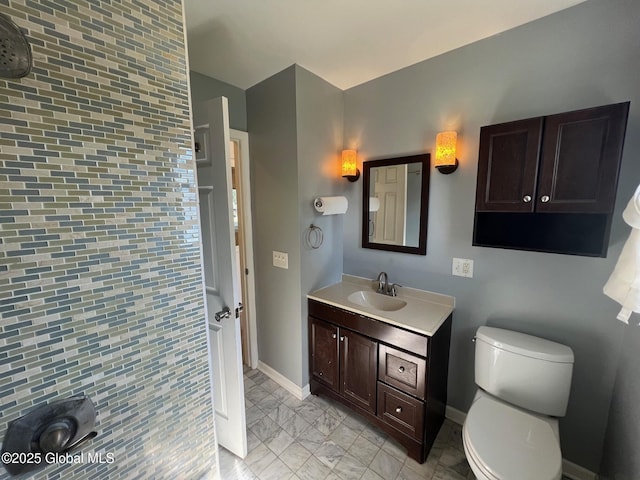 44 Park Ave, Colonie, NY 12110 - bathroom featuring vanity and marble finish flooring