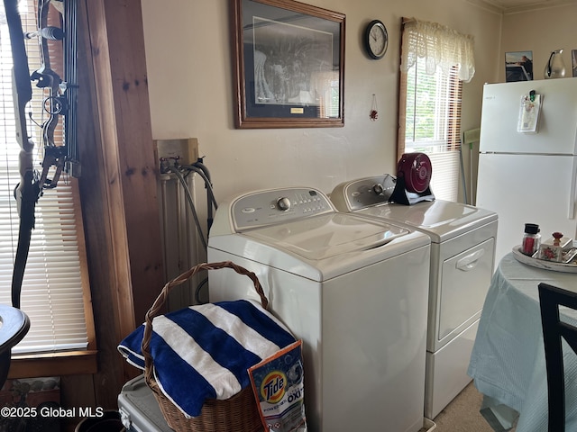 11 Williams St, Granville, NY 12832 - laundry area featuring washing machine and dryer