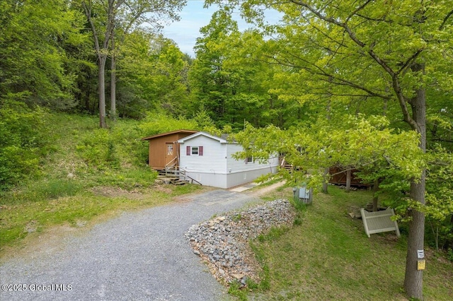 207 State Highway 5s, Florida, NY 12137 - view of yard with a wooded view