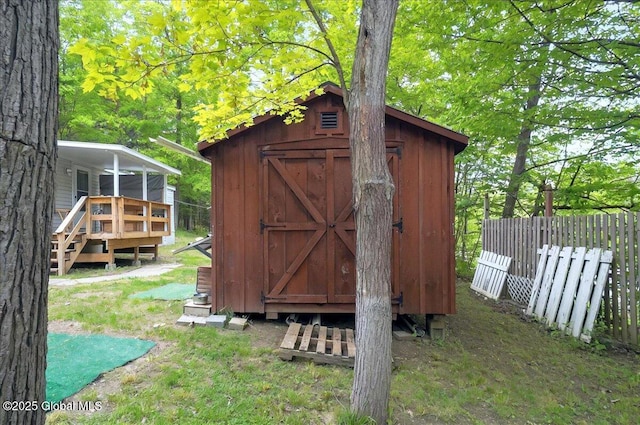 207 State Highway 5s, Florida, NY 12137 - view of shed featuring fence