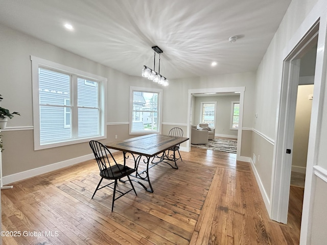 354 Mohawk Ave, Scotia, NY 12302 - dining room featuring light wood-style floors, recessed lighting, and baseboards
