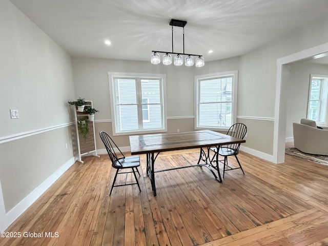 354 Mohawk Ave, Scotia, NY 12302 - dining room featuring light wood-type flooring, baseboards, and recessed lighting