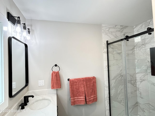 354 Mohawk Ave, Scotia, NY 12302 - full bathroom with a stall shower and vanity