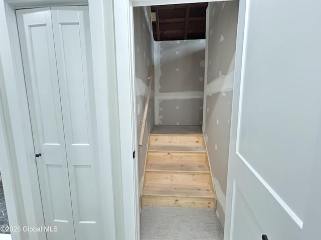 354 Mohawk Ave, Scotia, NY 12302 - staircase with carpet flooring
