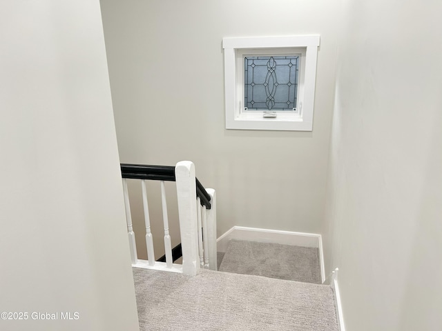 354 Mohawk Ave, Scotia, NY 12302 - stairway with carpet flooring and baseboards