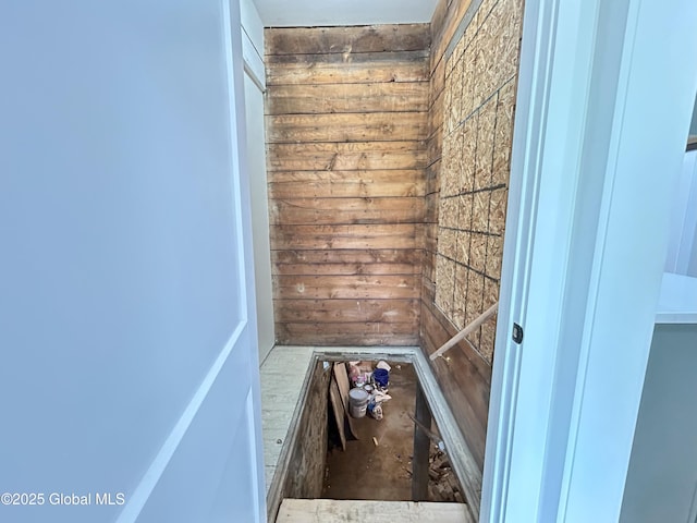 354 Mohawk Ave, Scotia, NY 12302 - detailed view of concrete floors and wooden walls