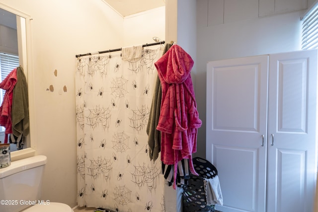 1356 W High St, Ballston Spa, NY 12020 - bathroom featuring toilet and a shower with curtain