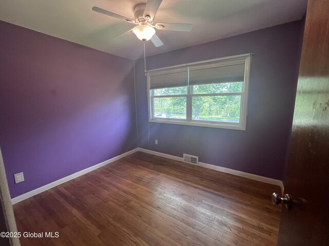 32 Old Sparrowbush Rd, Colonie, NY 12110 - unfurnished room with wood finished floors, baseboards, and a ceiling fan