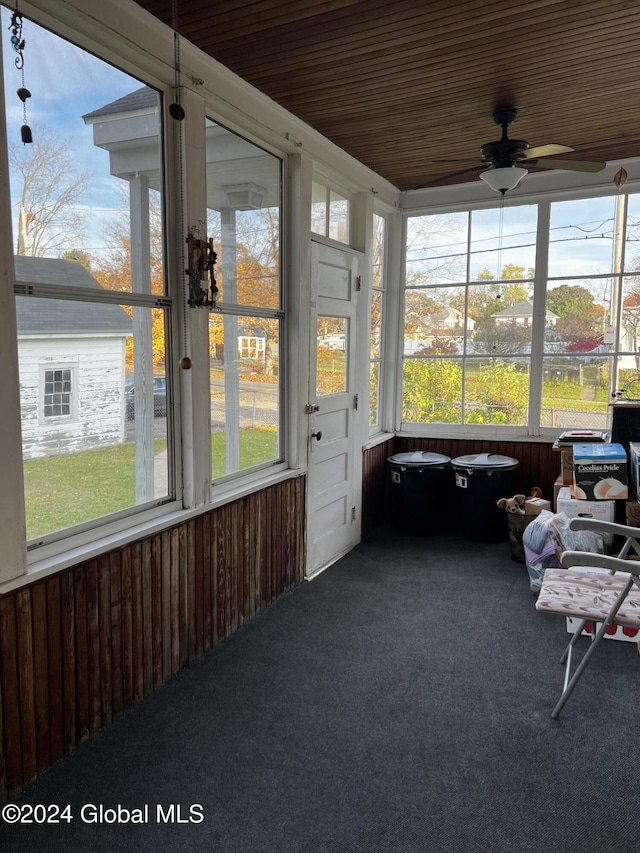 1643 Rugby Rd, Schenectady, NY 12309 - sunroom / solarium with a ceiling fan and plenty of natural light