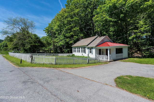 1301 State Route 313, Cambridge, NY 12816 - view of front of property featuring covered porch and asphalt driveway
