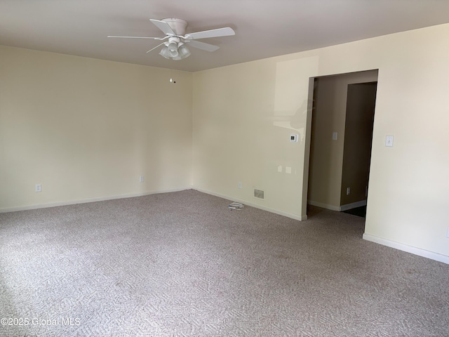 3 State Cir, Gloversville, NY 12078 - carpeted spare room with a ceiling fan and baseboards
