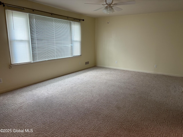 3 State Cir, Gloversville, NY 12078 - spare room featuring ceiling fan, carpet flooring, and baseboards