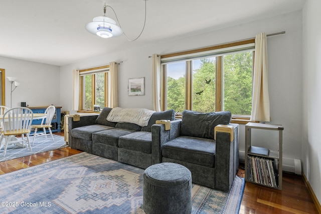 6175 Hawes Rd, Guilderland, NY 12009 - living area with wood finished floors