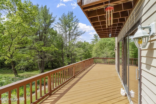 6175 Hawes Rd, Guilderland, NY 12009 - view of wooden deck