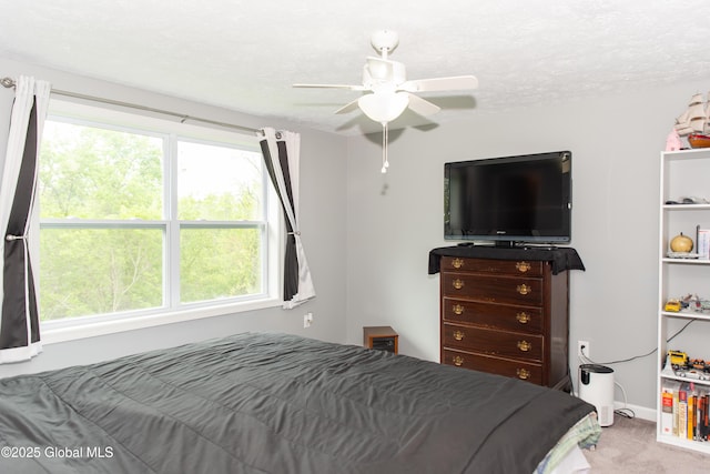 126 Hillside Rd, Duanesburg, NY 12137 - carpeted bedroom with a ceiling fan