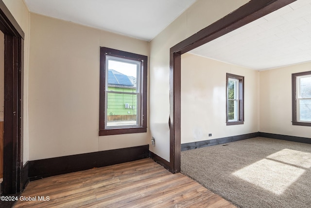285 Main St, Worcester, NY 12197 - empty room with wood finished floors and baseboards