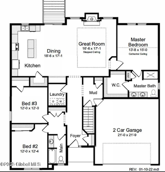 39 Berkeley Way, Wilton, NY 12866 - view of home floor plan