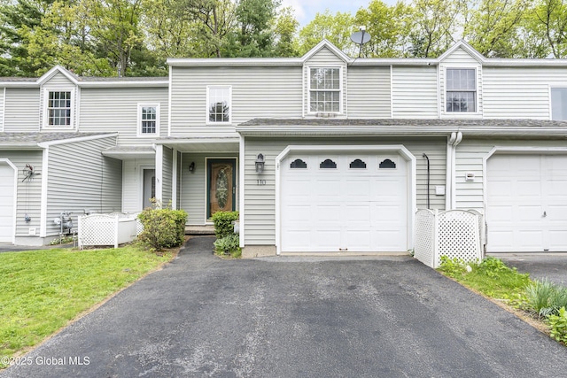 110 Deer Run Dr, Milton, NY 12020 - view of property featuring asphalt driveway and an attached garage