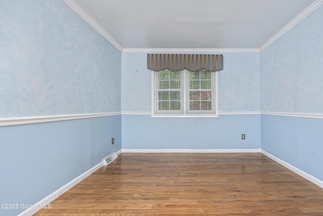 110 Deer Run Dr, Milton, NY 12020 - unfurnished room with crown molding, wood finished floors, and baseboards